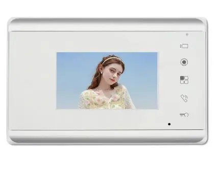 4.3 inch Analog Indoor Monitor Touch Button White