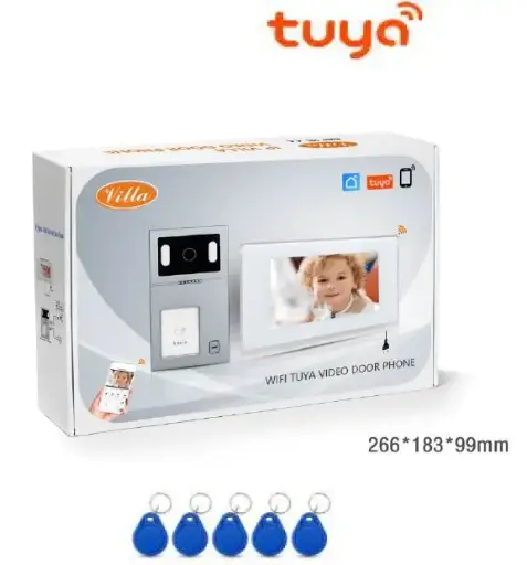[REED-IP-M75T-TUYA ＋ REED-IP-P901] 37 inch IP Villa Kit Mobile WiFi Tuya + Smart Life App