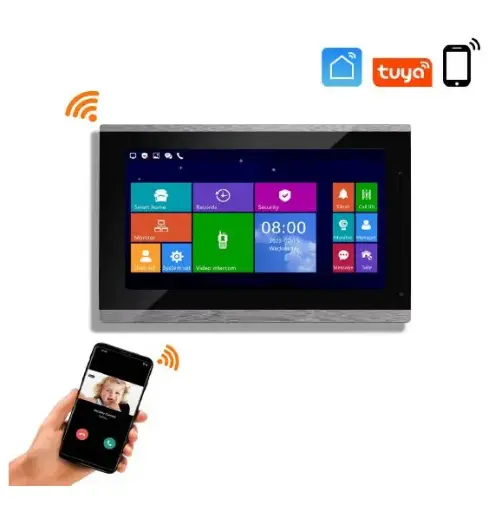 10.1 inch IP Indoor Monitor + Full Touchscreen +Mobile Tuya Version