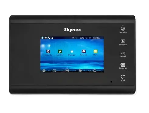 4.3 inch IP Indoor Monitor with Touch button for IP Apartment and Offices Intercom Black