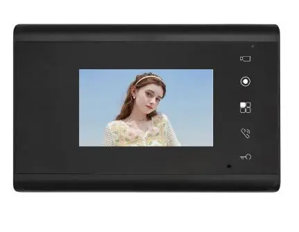 4.3 inch Analog Indoor Monitor Touch Button Black
